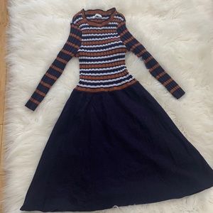 Long sleeve sweater dress